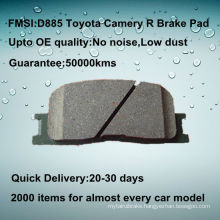 D885 toyota highlander rear car brake pad